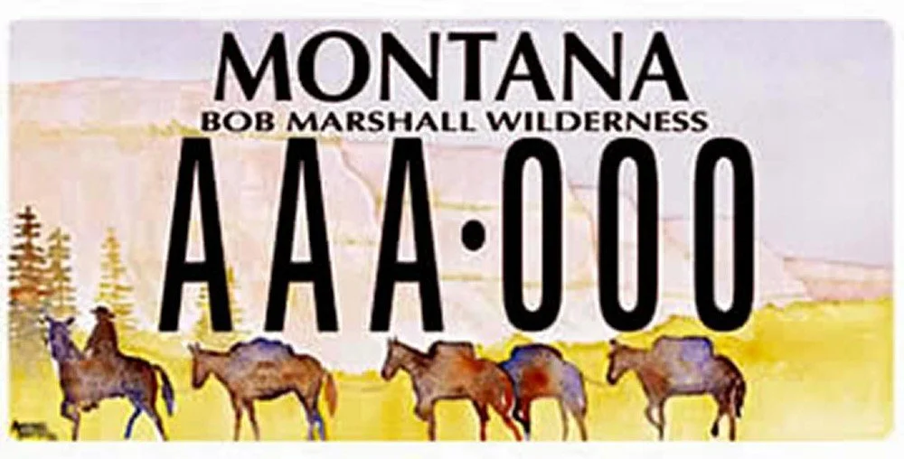 Montana Bob Marshall Foundation specialty plate