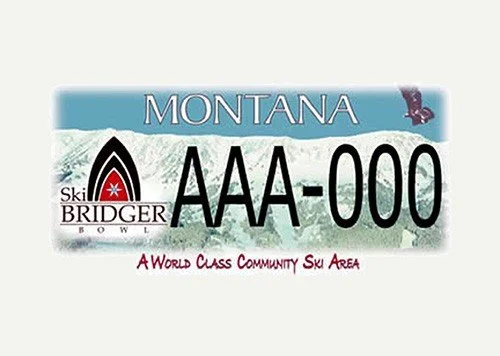 Montana Bridger Ski Foundation specialty plate