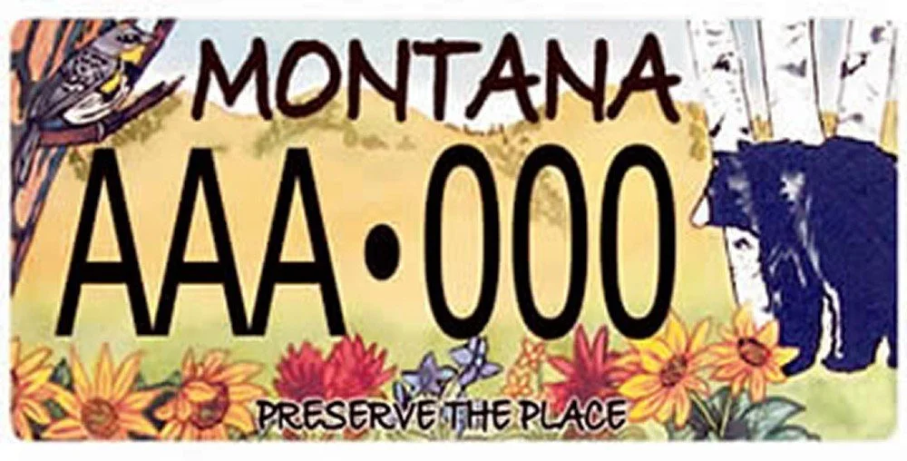 Montana Five Valleys Land Trust specialty plate