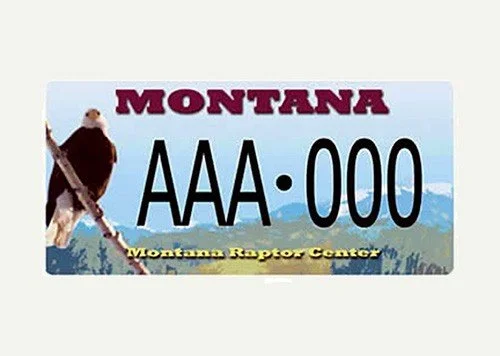 Montana Montana Raptor Conservation Center specialty plate