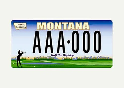 Montana Montana State Golf Association specialty plate
