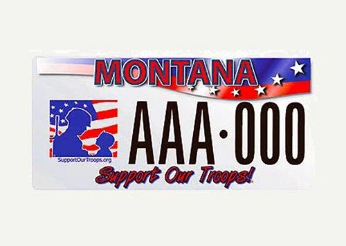 Montana Montana Support Our Troops specialty plate