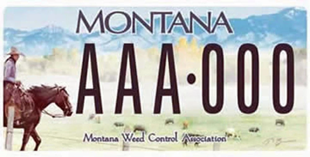 Montana Montana Weed Control Association specialty plate