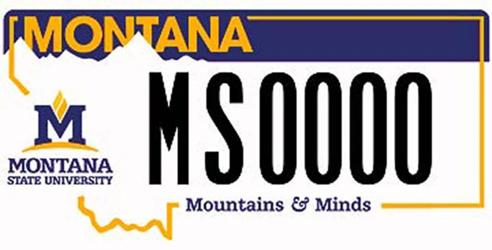 Montana Montana State University – Mountains &amp; Minds specialty plate