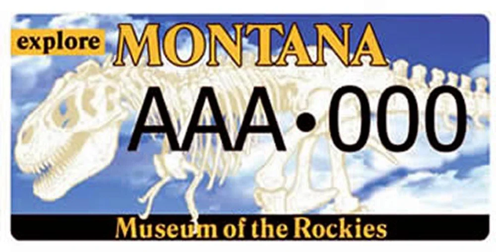 Montana Museum of the Rockies specialty plate