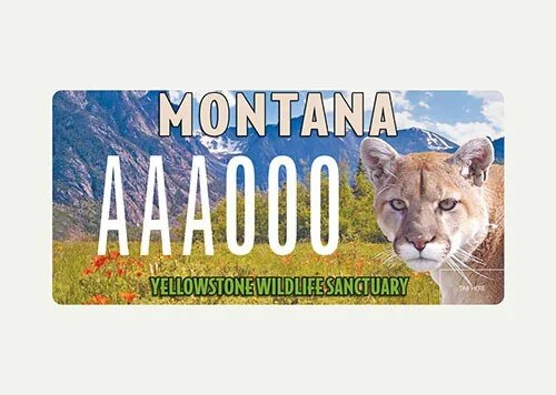 Montana Yellowstone Wildlife Sanctuary specialty plate
