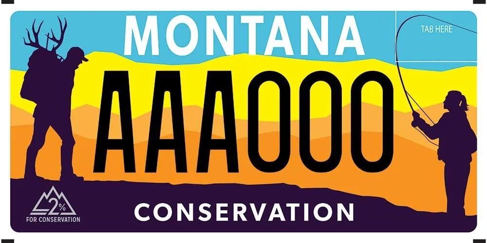 Montana Two Percent for Conservation specialty plate