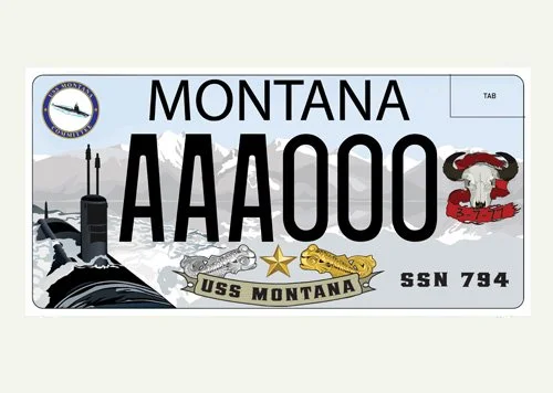 Montana USS Montana Committee specialty plate