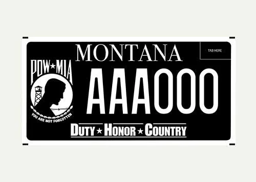 Montana Veterans Monument Inc. specialty plate