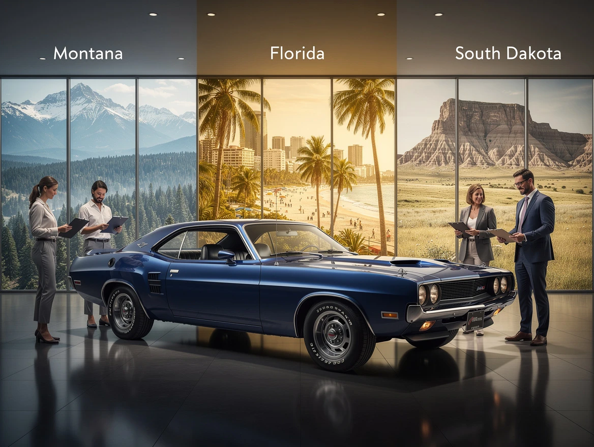 Registration Process for the Best State to Register a Collector Car: Montana vs. Florida vs. South Dakota