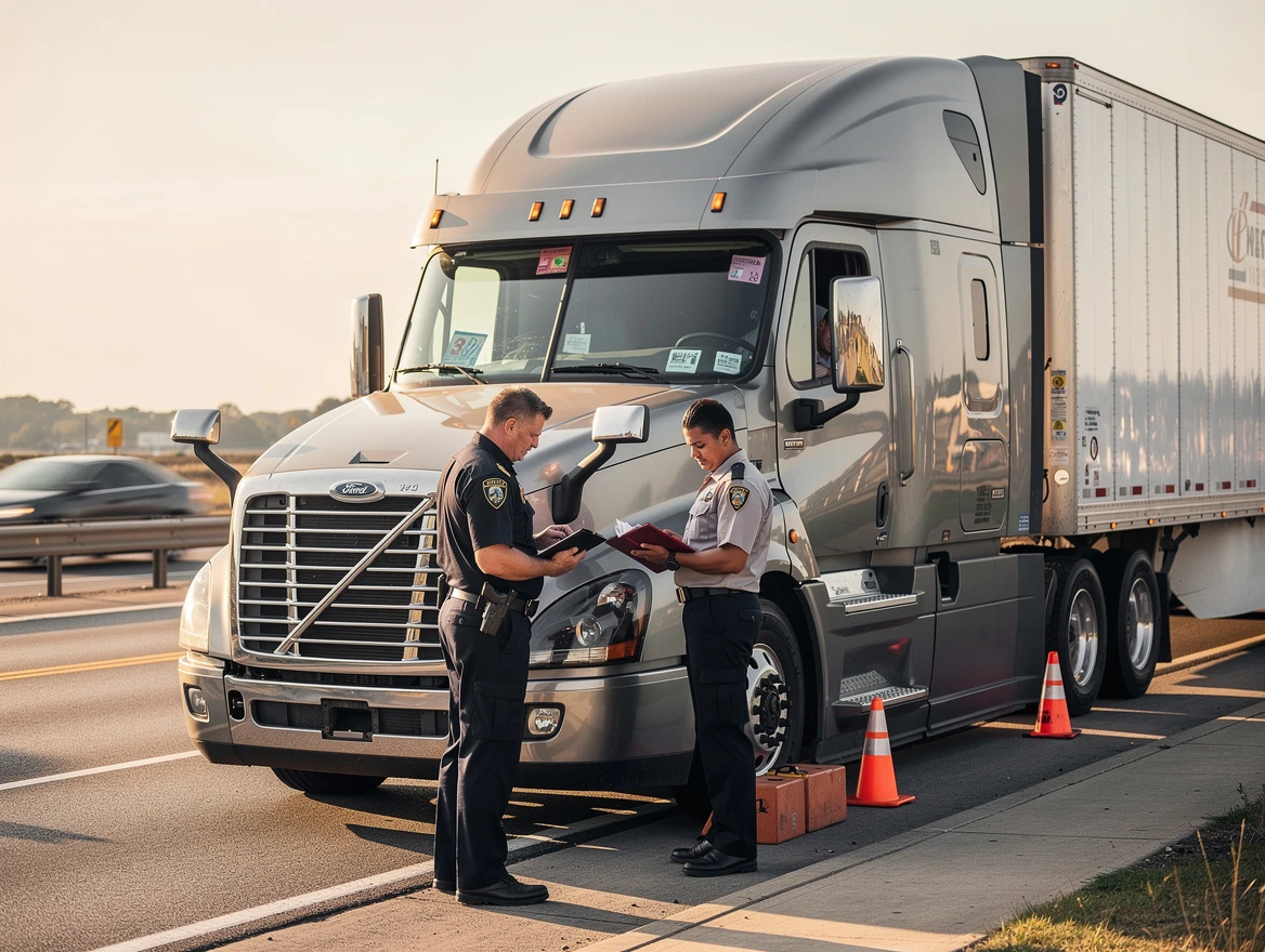 Can missing inspection stickers place a rig out of service?