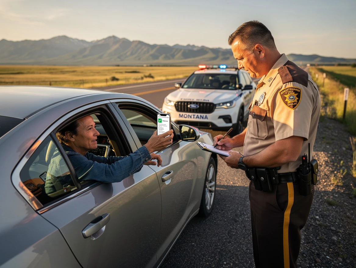 Roadside Encounters: Does Montana Allow Electronic Proof of Insurance for Car Insurance on Mobile Screens?