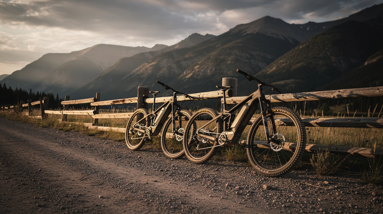Montana e-bike registration, electric mountain bikes on gravel trail