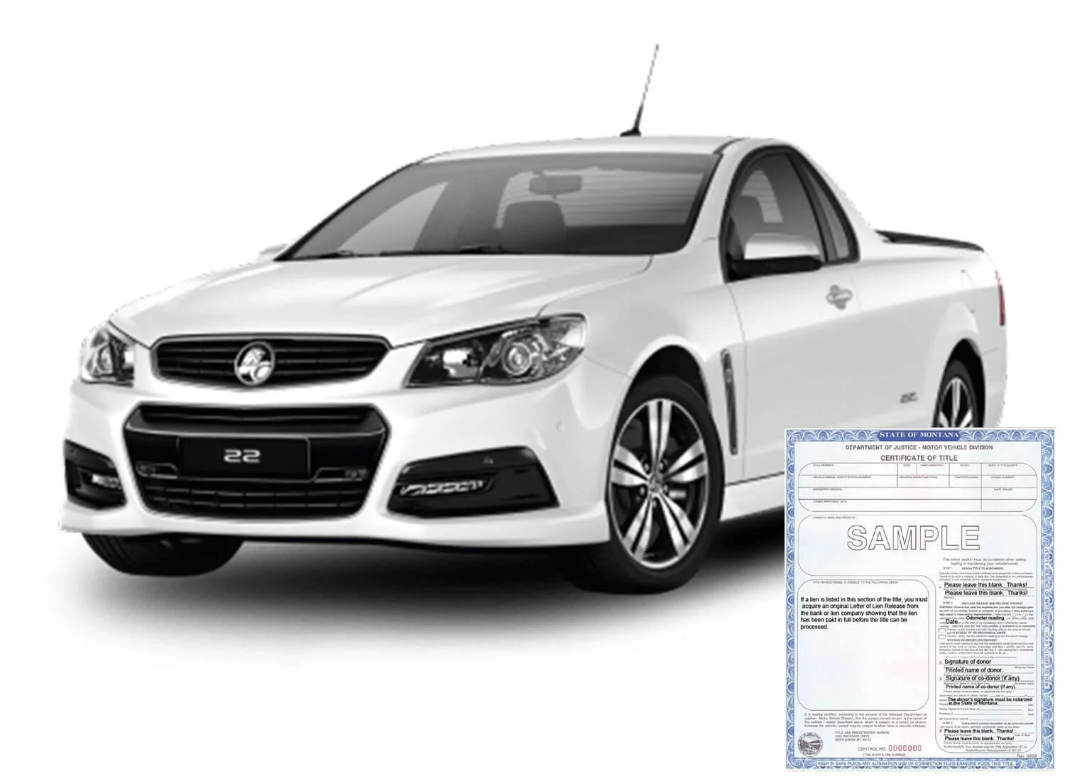 2017 Holden Ute Car with title