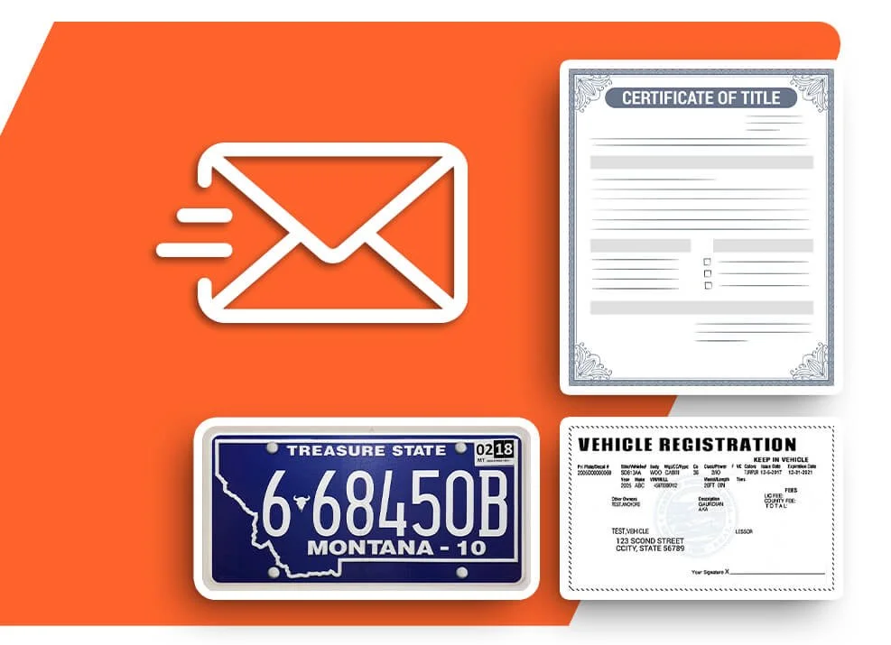 registration, title and Montana plate