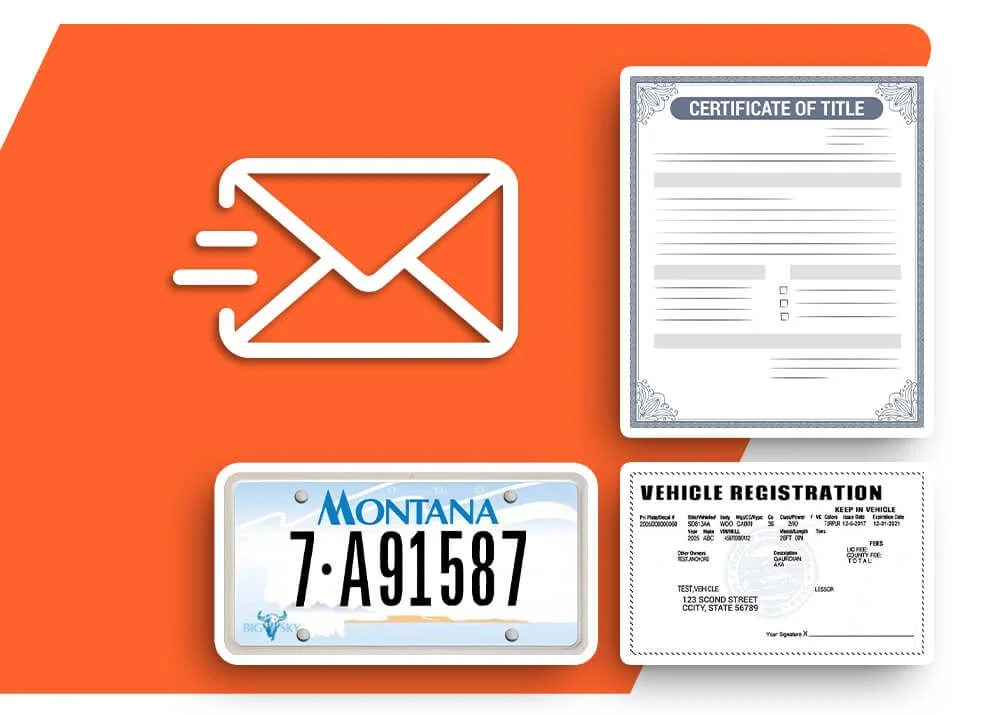 registration, title and Montana plate
