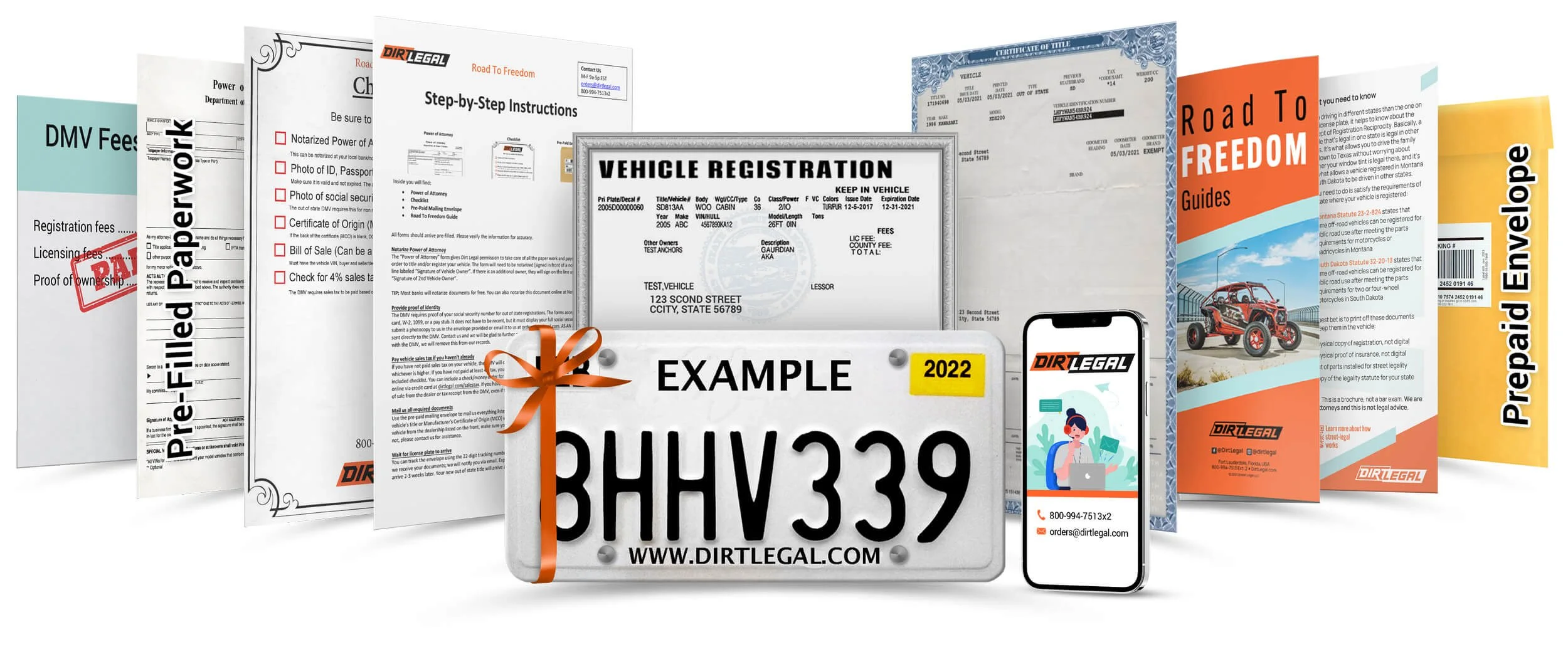 documents offered by DirtLegal mockup