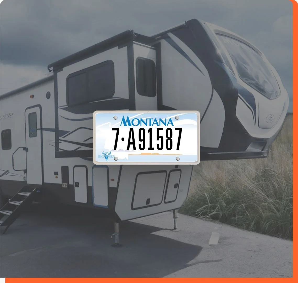 5th wheel and montana plate