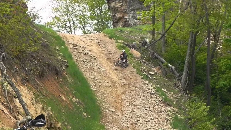 Dirt bikes at Hatfield-McCoy Trails