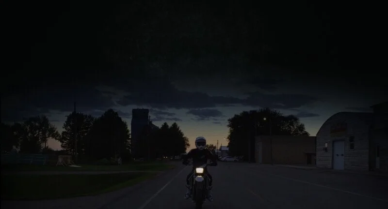 supermoto at night