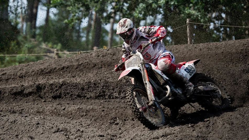 dirt bike rider off-road riding