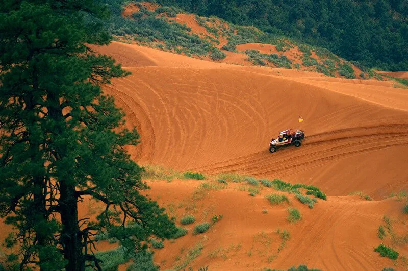 UTV in Coral Pink Sand Dunes State Park