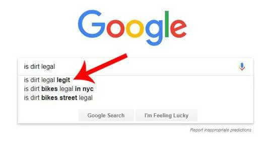 is Dirt Legal Legit google search