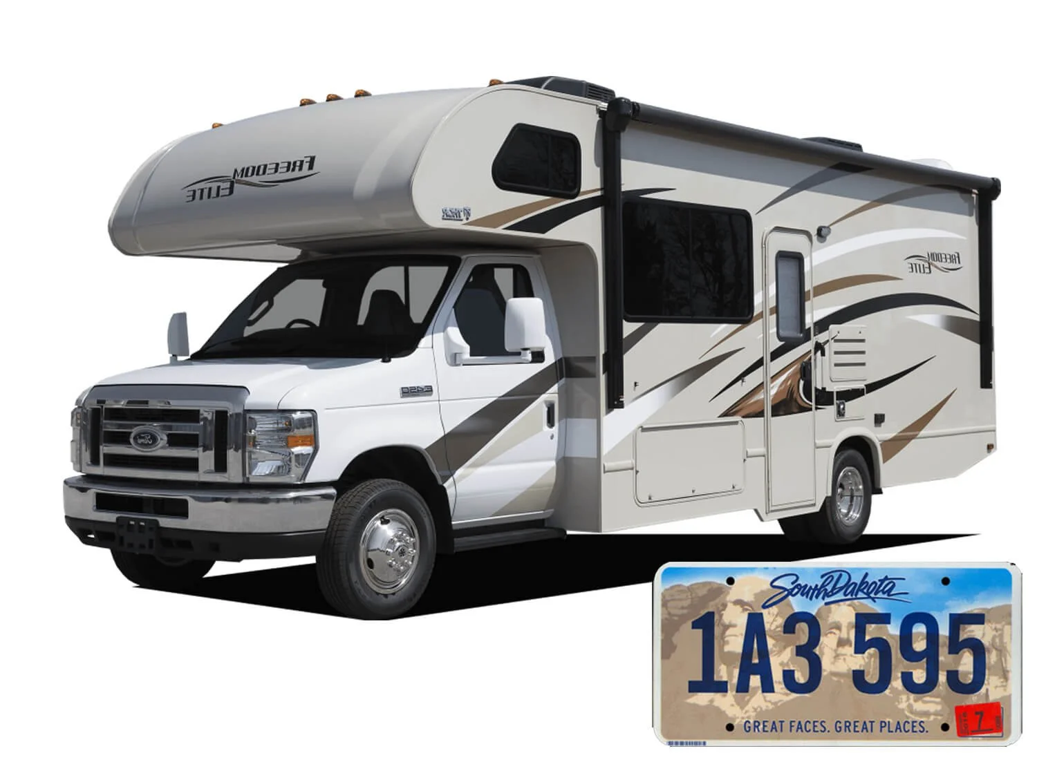 RV with south dakota plate