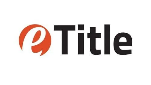 ETitle logo featuring red lowercase p symbol and black text representing digital electronic car title system