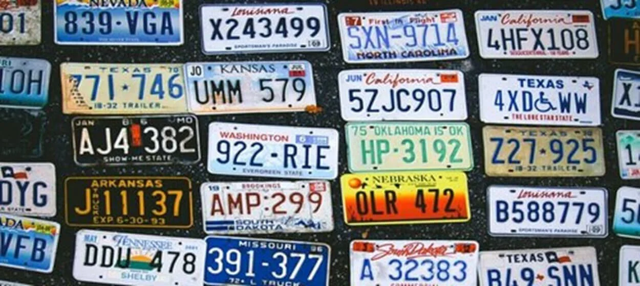license plates