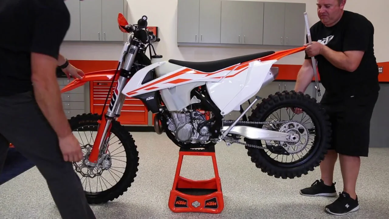 measuring free sag dirt bike