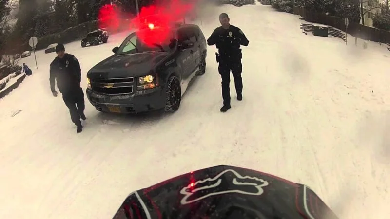 UTV pulled over