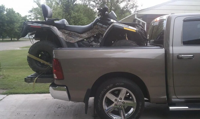 ATV in truck