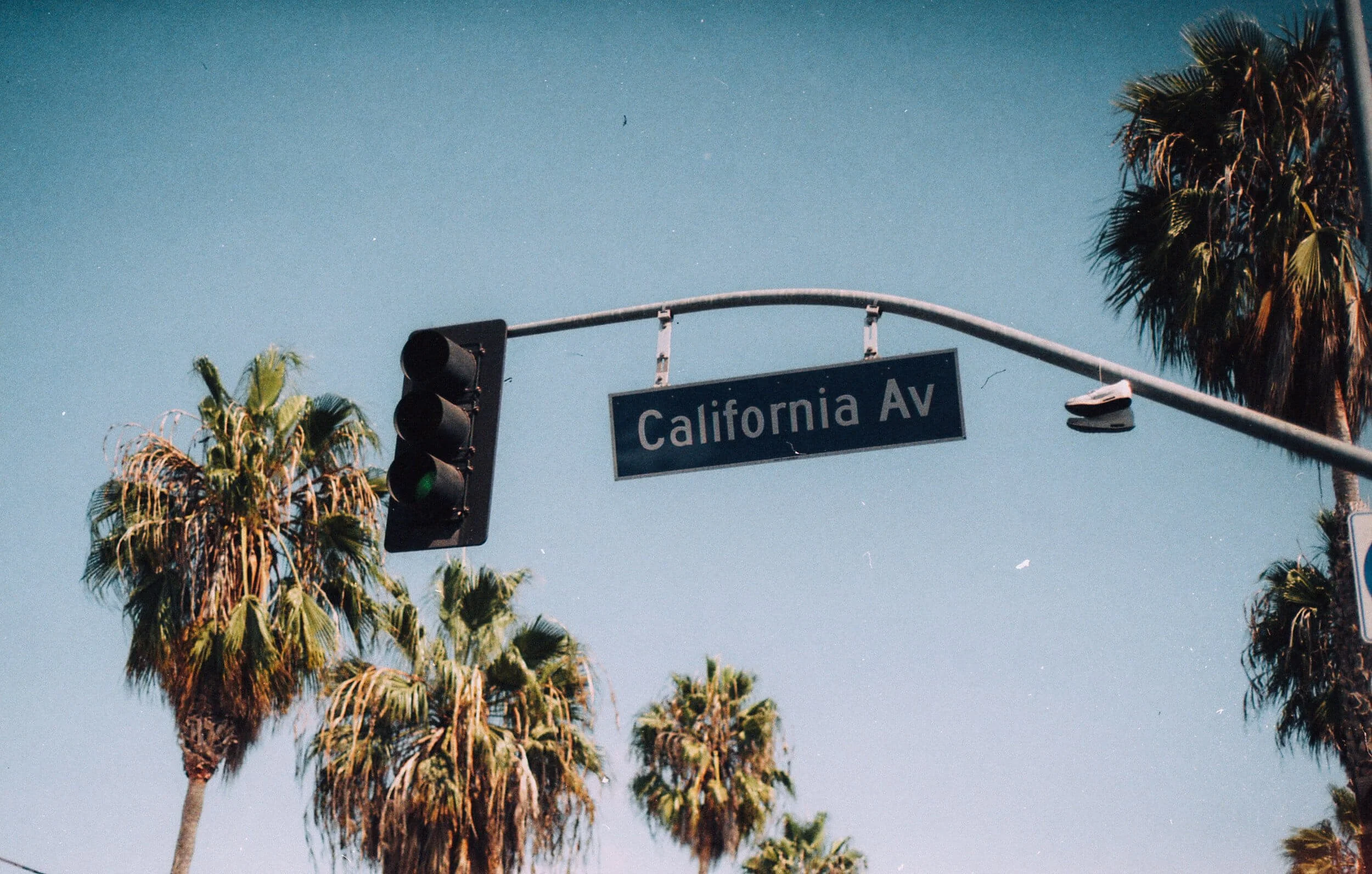 california AV sign