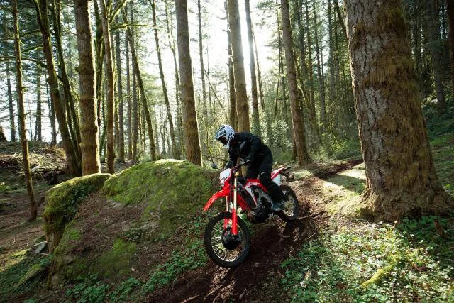 Honda CRF450L in the woods