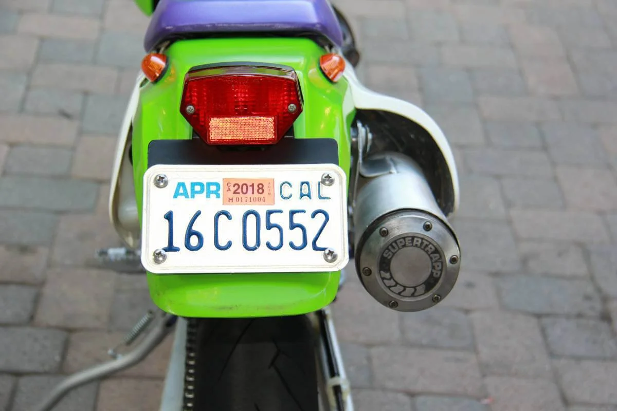 dirt bike legal license plate