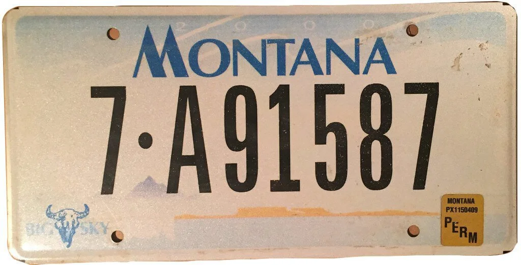 Montana license plate