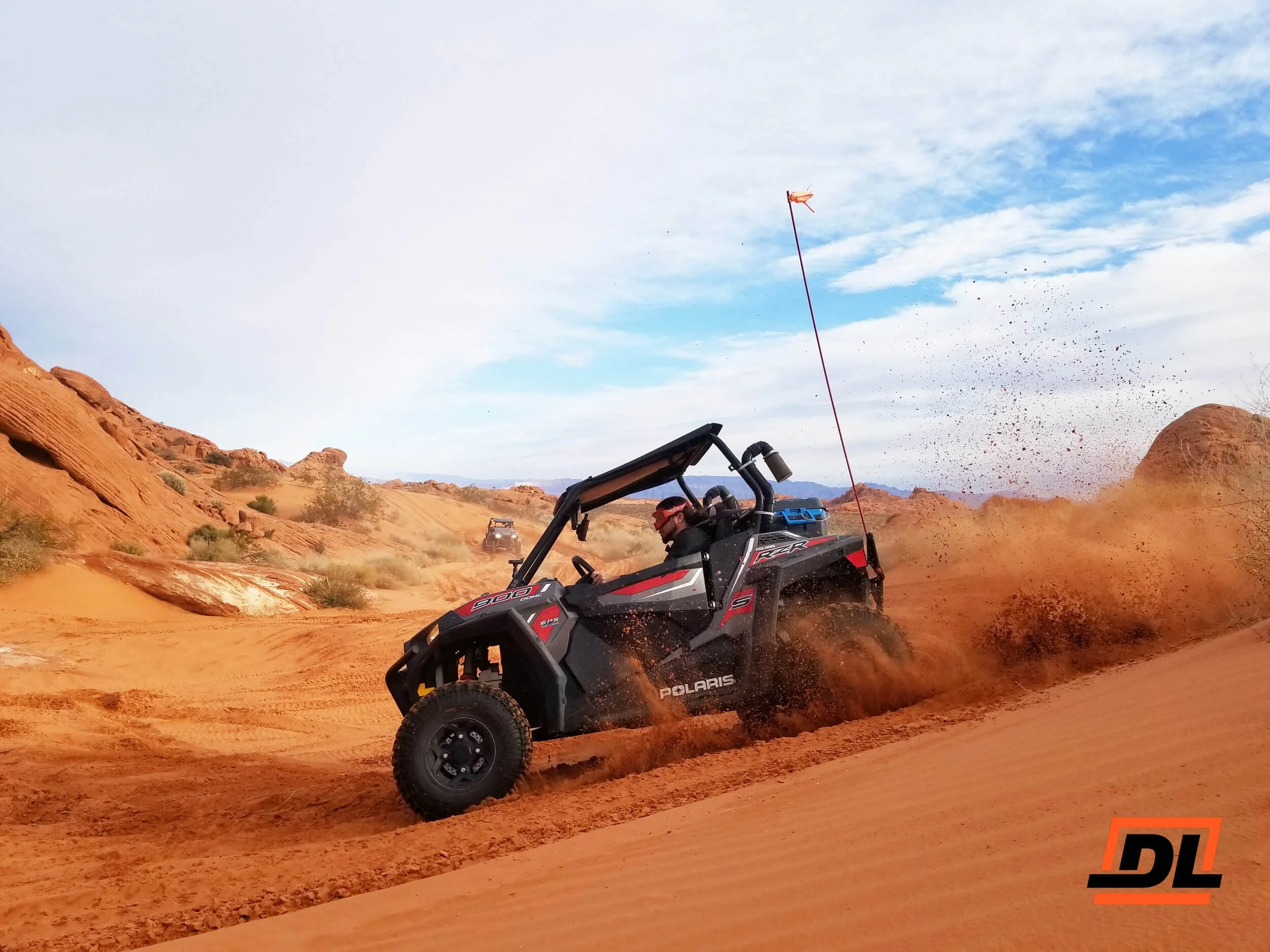 UTV in Logandale trails system Nevada