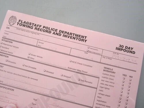 vehicle impound report