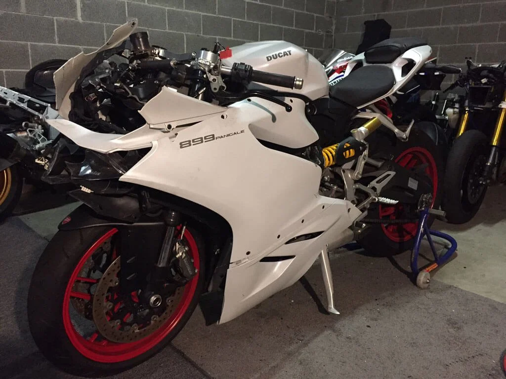 crashed ducati panigale