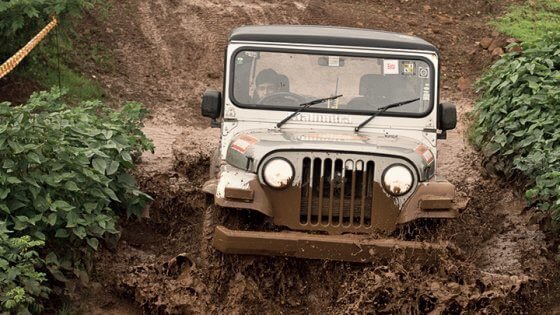 Mahindra Thar driving off-road