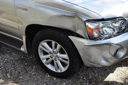 wrecked car