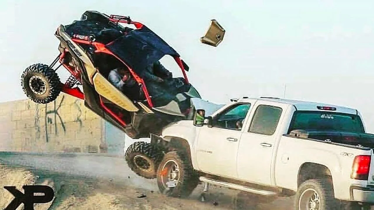 utv crash with truck
