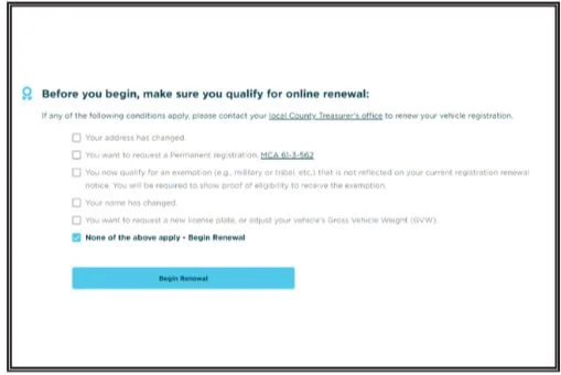 Montana DMV website