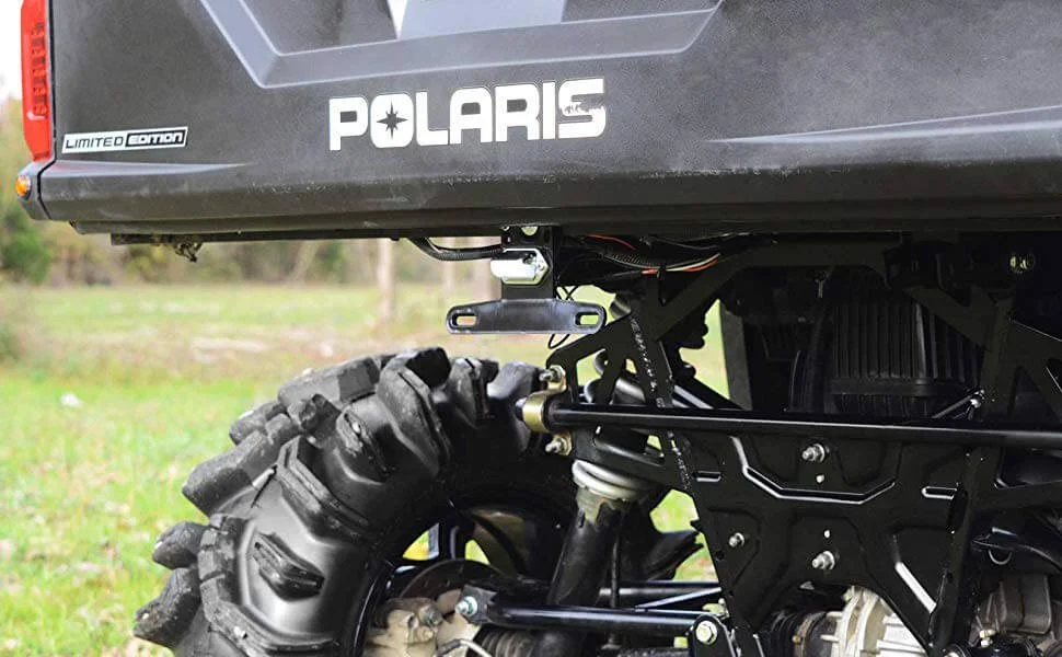 UTV license plate frame and light polaris