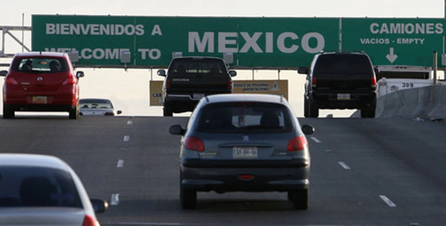 driving into united states from mexico