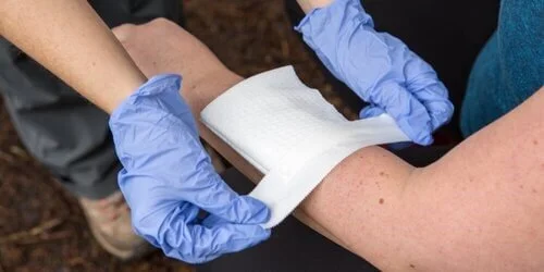 applying first aid