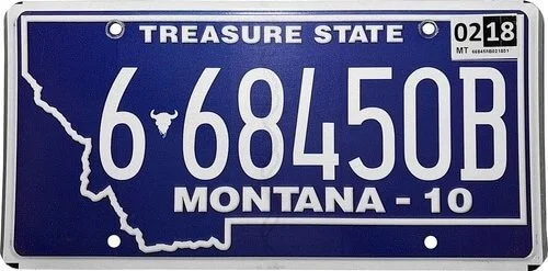 Montana license plate