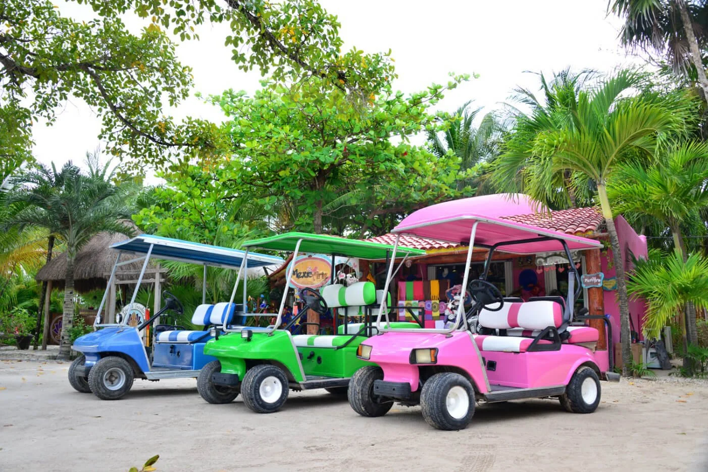 3 golf carts