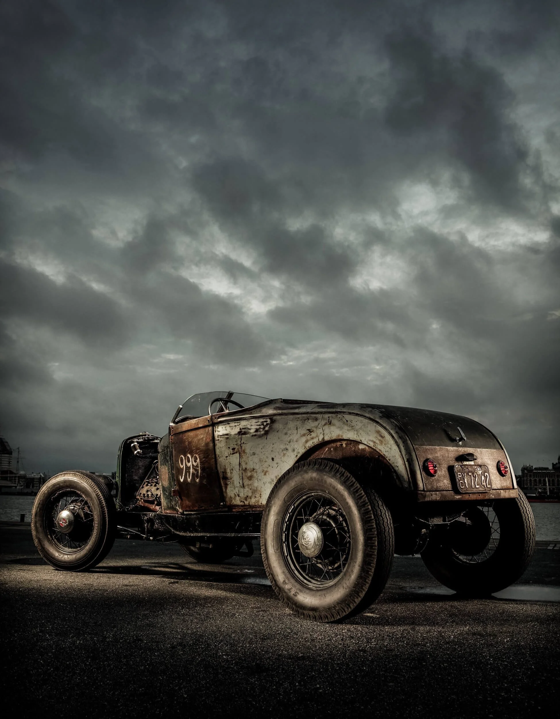 old modified car